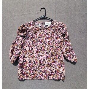 Munthe Size 36 Pink Alund Floral Blouse 965